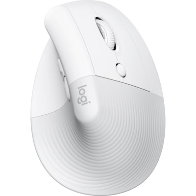 Logitech Lift Vertical Ergonomic Wireless Optical Mouse for Mac, White (910-006466)