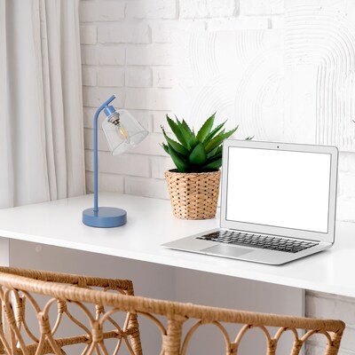 Simple Designs Sleek Essentials LED Desk Lamp, 15.75", Blue (LD1080-BLU)