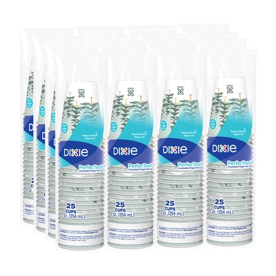 Dixie PerfecTouch Winter Fun Paperboard Hot Cups, 12 oz., 500/Pack (5342DX94)