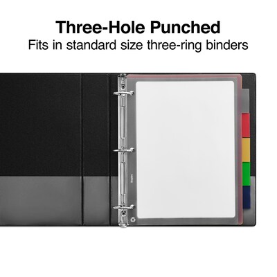 Staples® Better Print & Apply Label Plastic Dividers, 5-Tab, Assorted Colors (23279-CC)