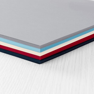 Astrobrights 8.5" x 11" Color Copy Paper, 24 lbs., Americana Assortment, 160 Sheets/Ream (91763)