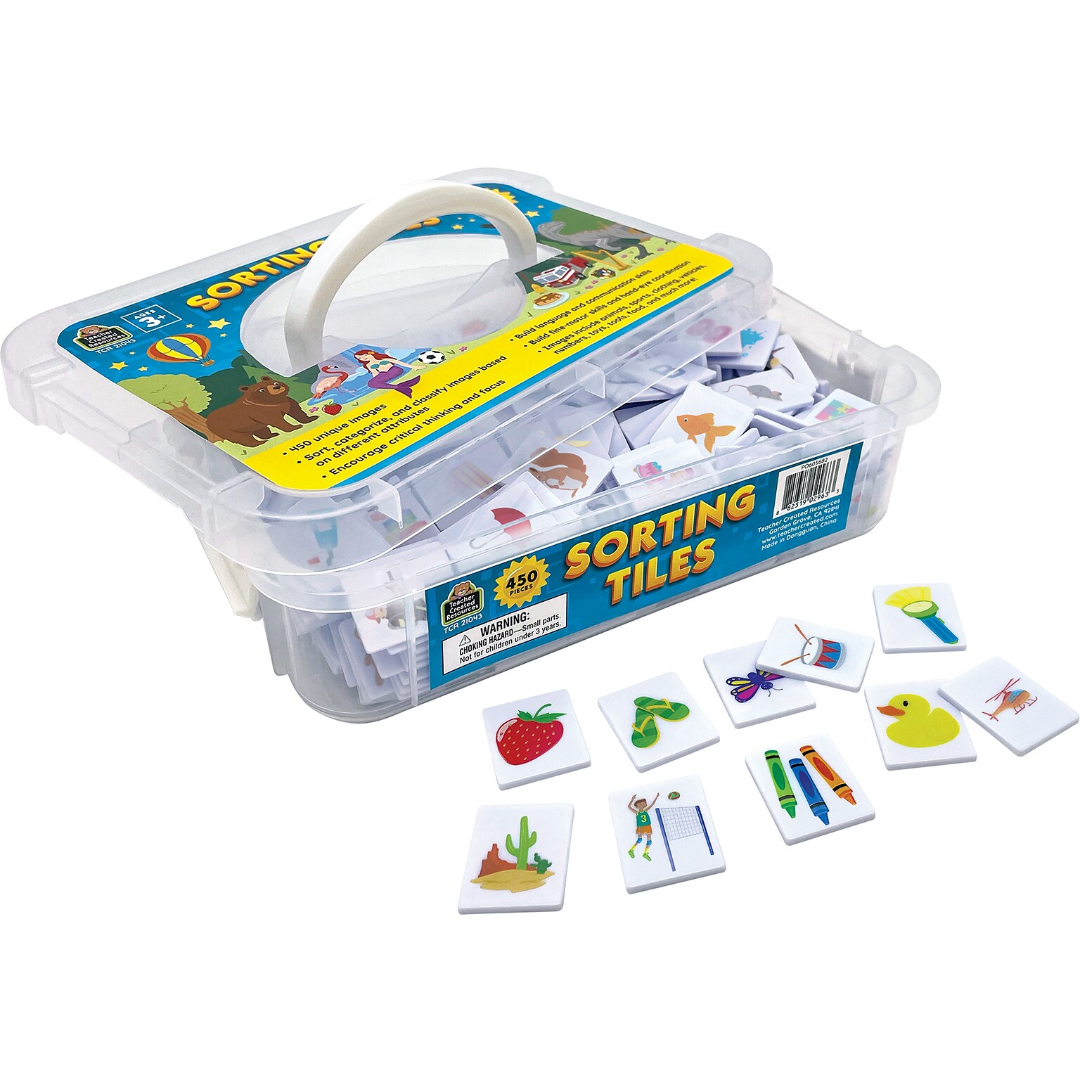 Teacher Created Resources Sorting Tiles, Multicolored, 450/Set (TCR21043)