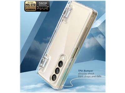 i-Blason Halo Clear Snap Case for Samsung Galaxy Z Fold4 (Galaxy2022-ZFold4-5G-Cosmo-Pen-SP-Clear)
