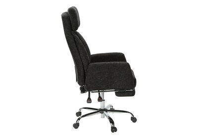 Monarch Specialties Inc. Ergonomic Fabric Swivel Executive Chair, Black (I 7273)