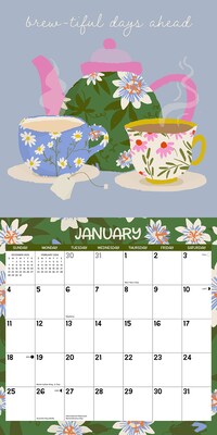 2026 Willow Creek For the Love of Tea 12" x 12" Monthly Wall Calendar (55786)