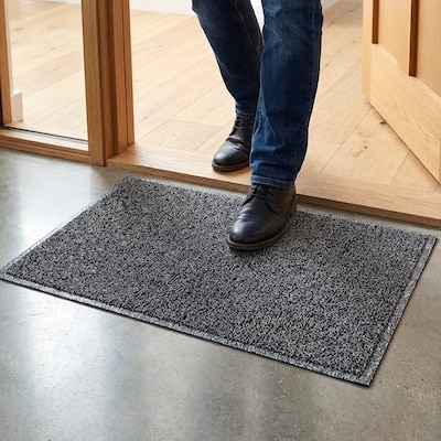 Floortex Doortex Twistermat Indoor Entrance Mat, 24 x 16, Black and White (NREMFLVA0001)