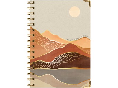 2024-2025 Global Printed Products Golden Desert 5.5 x 8 Academic Weekly & Monthly Planner, Paper Cover, Multicolor