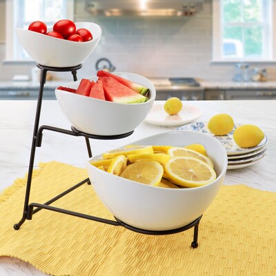 Elama Porcelain Serving Bowls, 3 Bowls (937115624M)