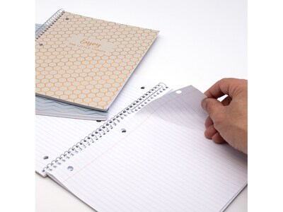 Pukka Pad Haze 1-Subject Notebooks, 8" x 10.3", College-Ruled, 50 Sheets, Assorted Colors, 3/Pack (9978(AST)-HZE)