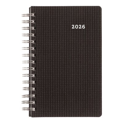 2026 Brownline DuraFlex 5 x 8 Daily & Monthly Appointment Book, Plastic Cover, Black (CB634V.BLK)