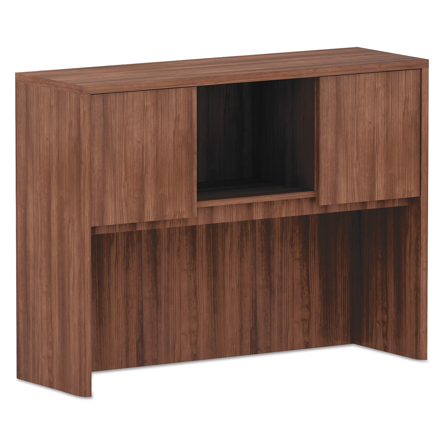 Alera Valencia Series 47.13W Hutch w/ Doors, 3-Compartments, Modern Walnut (ALEVA284815WA)