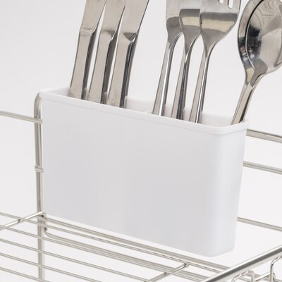 Iris Stainless Steel Dish Rack, White (586698)