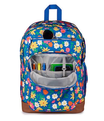JanSport Cool Student Flower Market Laptop Backpack, Large, Multicolored (JS0A2SDDDKO)
