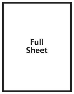 Avery Laser/Inkjet Multipurpose Printable Sticker Project Paper, 8.5" x 11", Glossy Clear, 7 Stickers/Pack (4397)