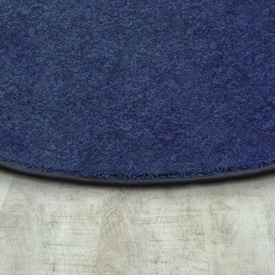 Joy Carpets Endurance Polyester 6 x 9 Oval Machine Tufted Rug, Midnight (80QQ-03)