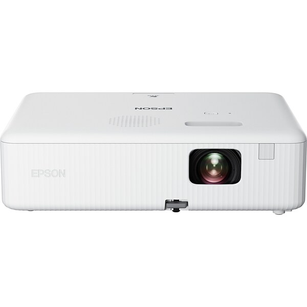 Epson EpiqVision Flex CO-W01 Portable 3-Chip 3LCD Projector, White (V11HA86020)