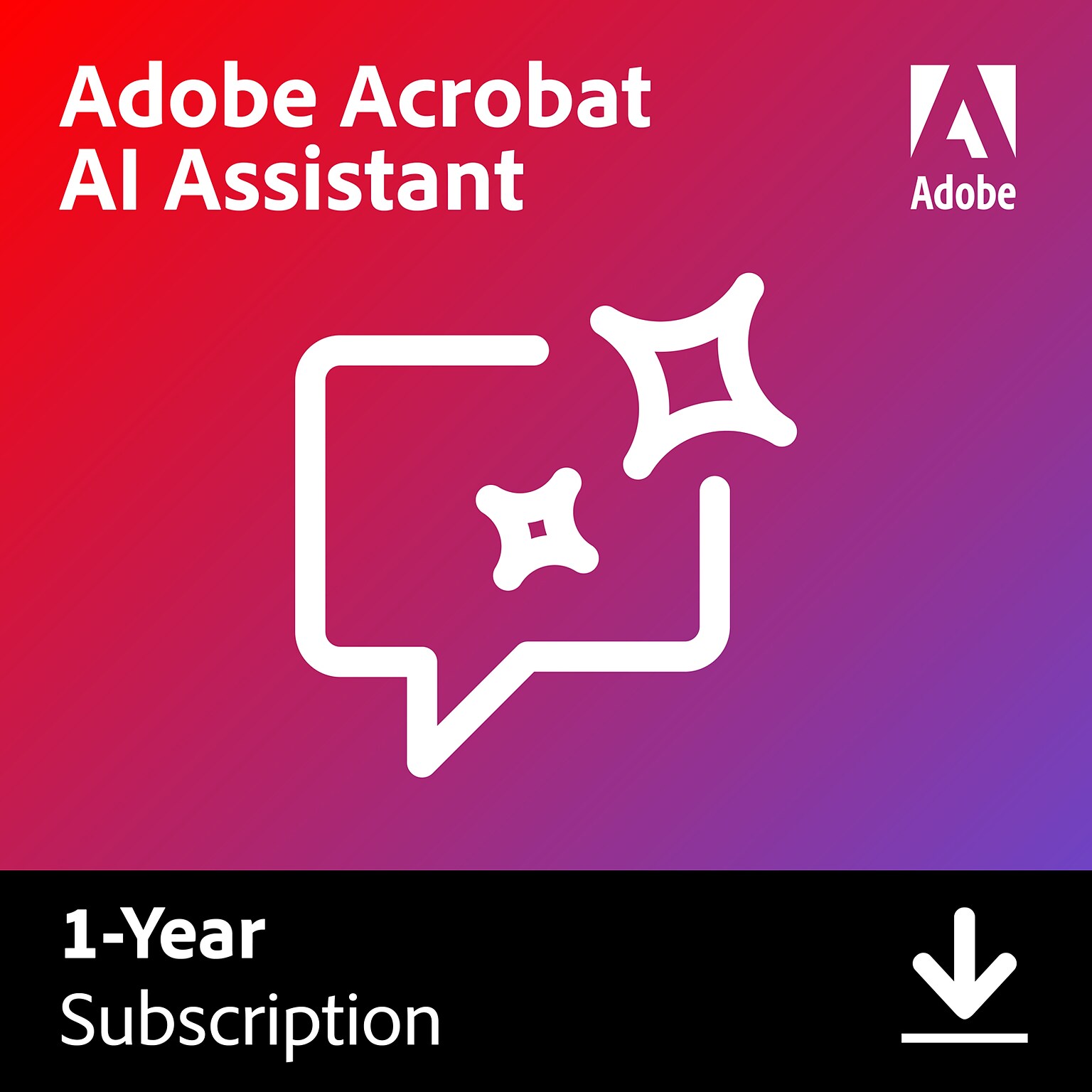 Adobe Acrobat AI Assistant for 1 User, Windows and MAC, Download, 30009449