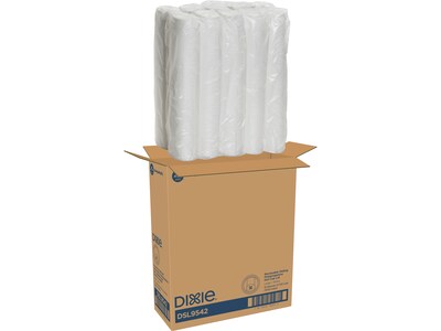 Dixie Reclosable Polypropylene Hot Cup Lid, 10/12/16/20 oz. Cup, White, 1000/Carton (DSL9542)