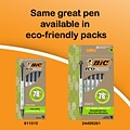 BIC Clic Stic Retractable Ballpoint Pens, Medium Point, Black Ink, Dozen (90433/CSM11BK)