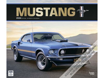 2024 BrownTrout Mustang 14 x 12 Monthly Deluxe Wall Calendar (9781975466671)