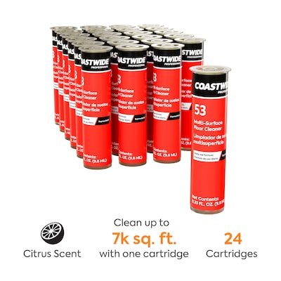 Coastwide Professional ExpressRefill Multi-Surface Floor Cleaner, 24/Pack (CW053ER24-A)