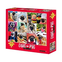 Willow Creek Doug the Pug: Pug Life 1000-Piece Jigsaw Puzzle (48185)