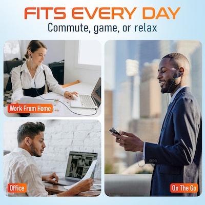 Delton 18EC USB-C Earbuds with Microphone, Blue (DWH18ECBL)