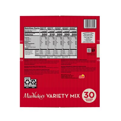 Miss Vickie's Gluten Free Variety Mix, 4.6 oz., 30 Bags/Box, 2/Boxes (FRI50235)