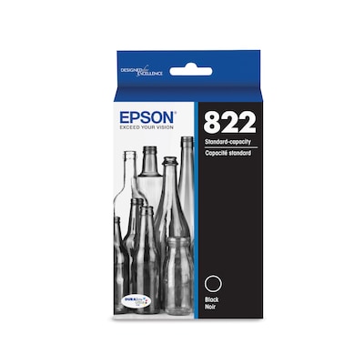 Epson T822 Black Standard Yield Ink Cartridge  (T822120-S)