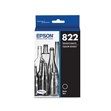 Epson T822 Black Standard Yield Ink Cartridge  (T822120-S)