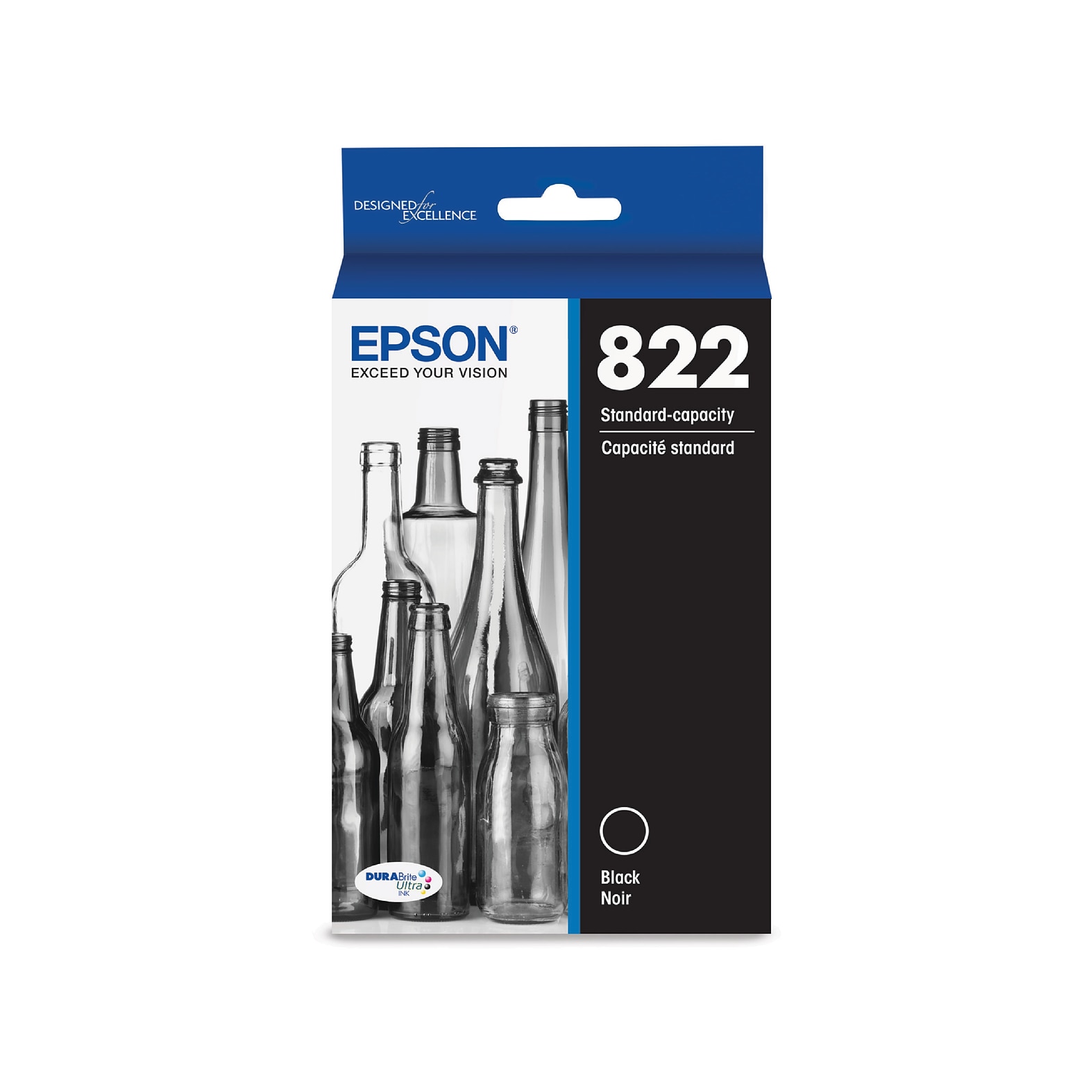 Epson T822 Black Standard Yield Ink Cartridge  (T822120-S)