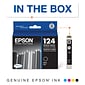 Epson T124 Black Standard Yield Ink Cartridge