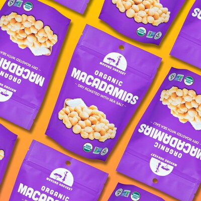 Mavuno Harvest Organic Dry Roasted Macadamias with Sea Salt, 4 oz., 6 Bags/Pack (MAHW-SRM46PK)
