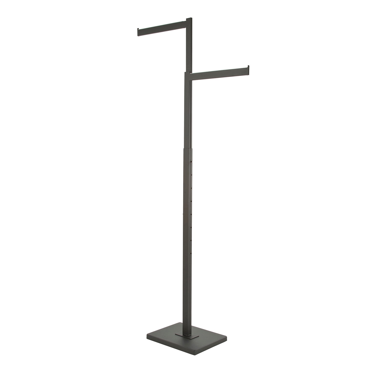 Nahanco 2 Way Rectangular Tubing Garment Rack, Black (B90)