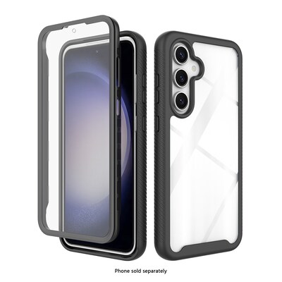 SaharaCase Raider Phone Case for Galaxy S24 FE, Shock Absorbing, Black (CP00713)