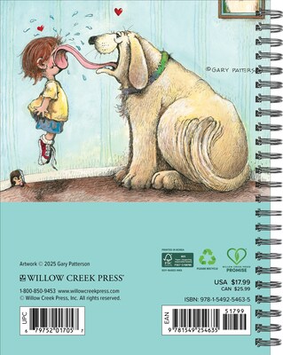 2026 Willow Creek Dogs by Gary Patterson 6.5 x 8.5 Daily & Monthly Personal Organizer (54635)