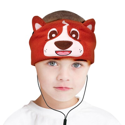 Contixo H1 Adjustable Fleece Headband Headphones, Dog (CNXH1DOG)