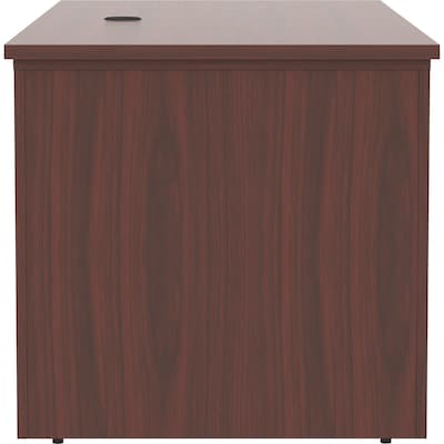 Lorell Essentials Series 72"W Electric Adjustable Standing Desk, Mahogany (LLR69574)
