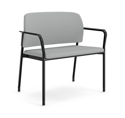 HON Accommodate Vinyl Upholstered Bariatric Stacking Chair, Flint/Textured Charcoal (HSB50.F.E.SX39.P7A)