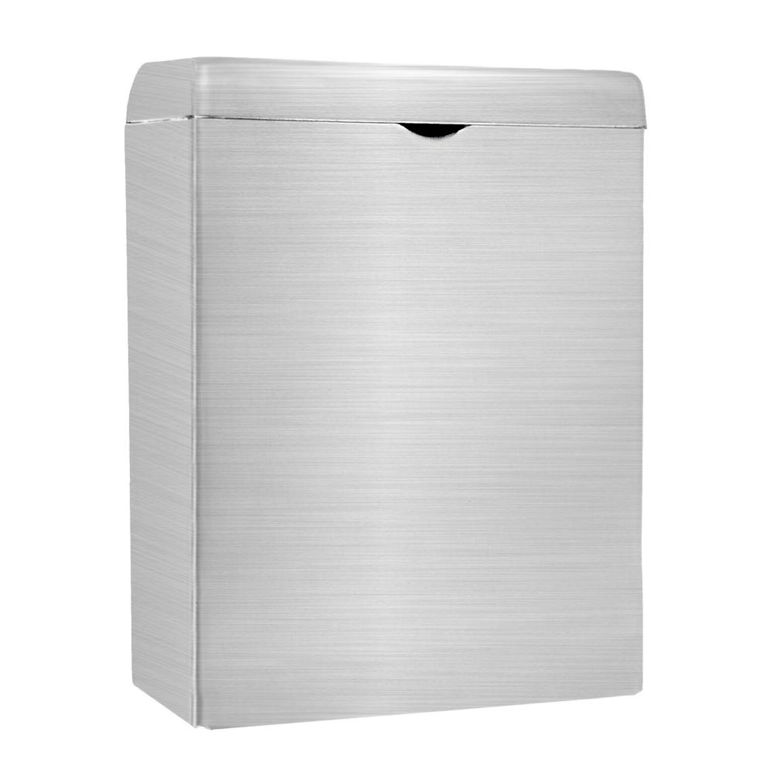 Alpine Industries Stainless Steel Sanitary Napkin Disposal Receptacle, 10 x 3.74, Silver (451-SSB-MK)