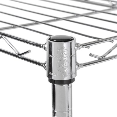 Honey-Can-Do 4-Tier Slim Profile Shelving Unit, Chrome (SHF-10022)