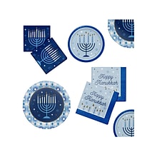 Creative Converting Hanukkah Tableware Kit, Assorted Colors (DTC5574E2E)