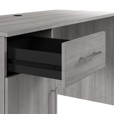Bush Furniture Somerset 54"W Office Desk with Drawer and Storage Cabinet, Platinum Gray (WC81254)