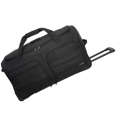 U.S. Army ROMEO 28" Polyester Telescoping Travel Duffel with Wheels, Black (USLROM28BLK)