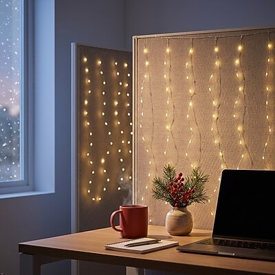 Excello Brands Curtain LED Lights, 10 Strings of 6.5' Lights, 200 Bulbs (EGP-CURT-10)