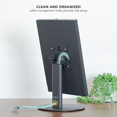 Mount-It! Anti-Theft Tablet Countertop Stand for Samsung Adjustable Desktop Stand, Black (MI-3885B)