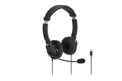 Kensington Classic EQ Noise Canceling Headset, USB-C, Black (K97464WW)