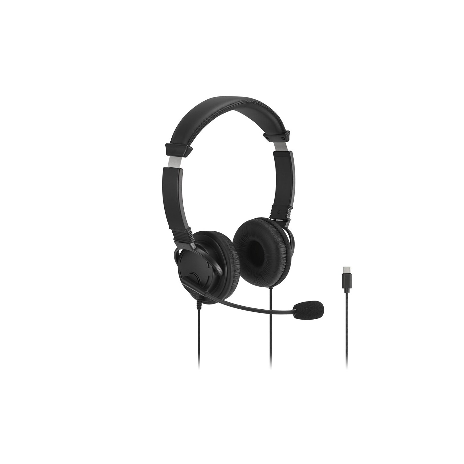 Kensington Classic EQ Noise Canceling Headset, USB-C, Black (K97464WW)