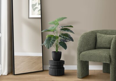 Monarch Specialties Inc. 24 Artificial Alocasia Plant in Pot (I 9578)