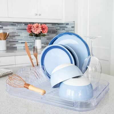Better Houseware Plastic Dish Rack, Clear (BTH3421)